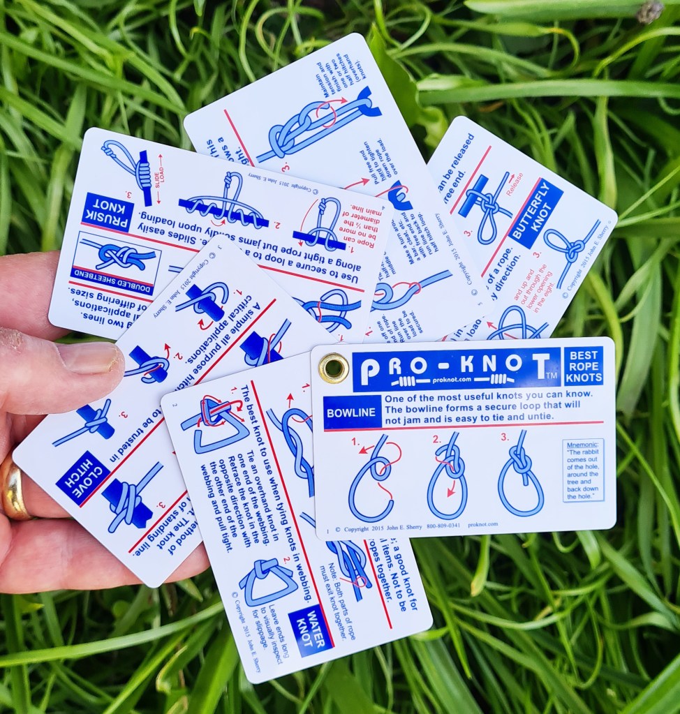 Set of six Pro-Knot cards
