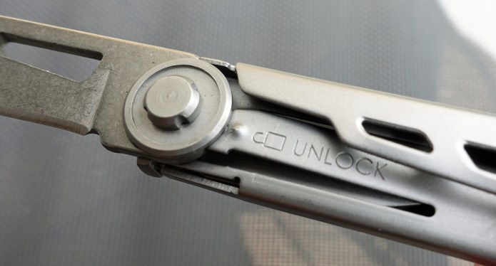 Clear marking on frame lock