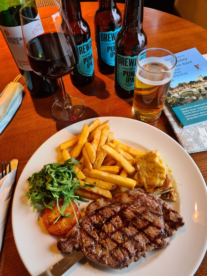 Evening meal in my overnight hotel