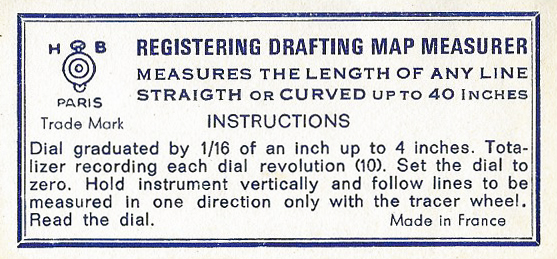 Small instruction leaftet for the HB measure is just 73mm x 34mm but the information included is more than suffice