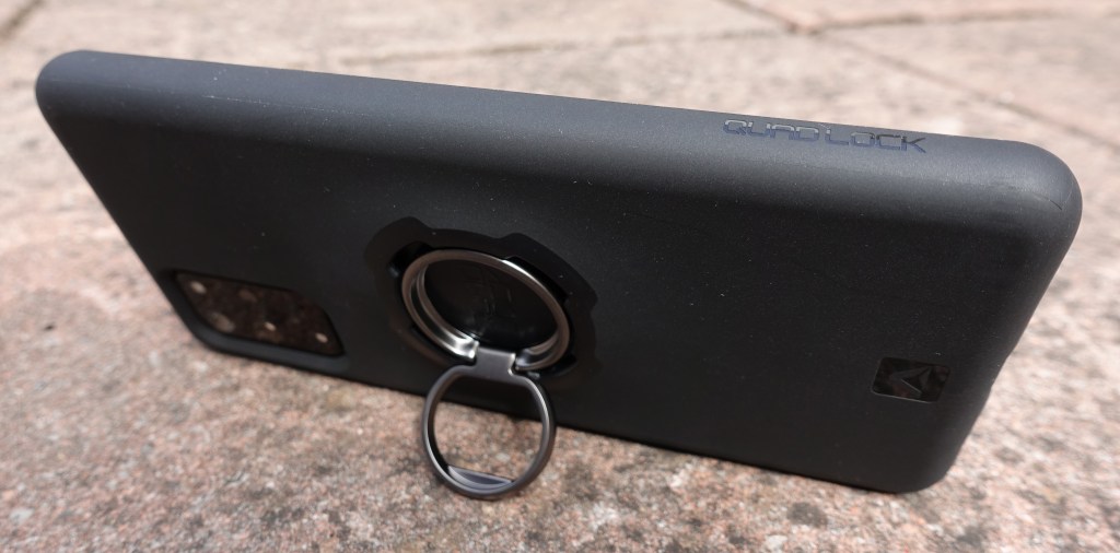 Quad Lock Ring when used as a stand