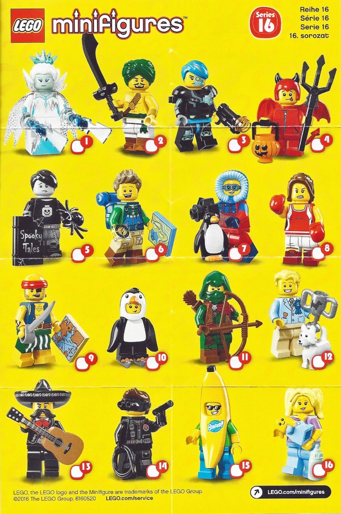 Series 16 minifigures