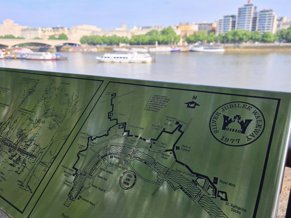 Panoramic panel on the Jubilee Walkway