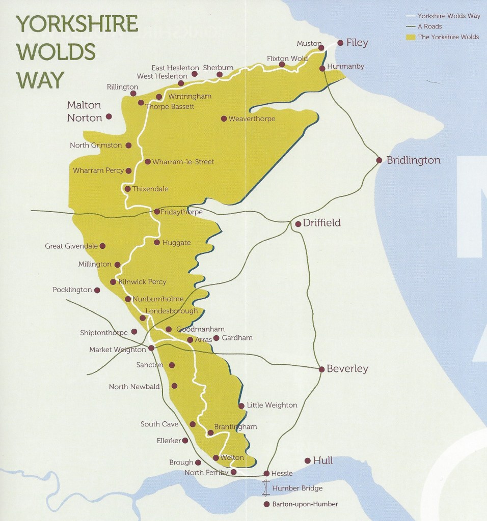 The 79 mile long Yorkshire Wolds Way is the shortest of England's National Trails