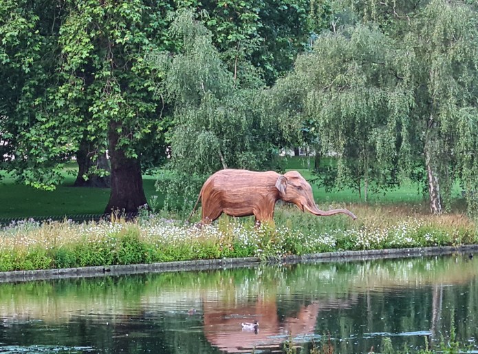 Elephant, seperated from his family, elsewhere in St. James's Park