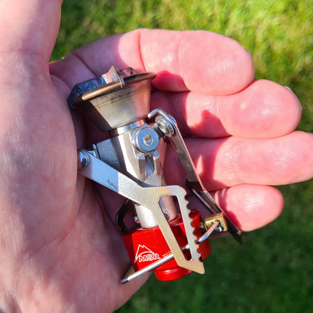MSR Pocket Rocket 2 will fit in the palm of a hand