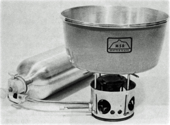 Original MSR Model 9 stove (then called the 'MSR Stove') from April 1973 MSR Newsletter. Image: MSR
