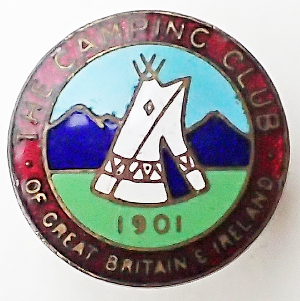 Enamel badge of The Camping Club of Great Britain & Ireland, 1920 – 1983