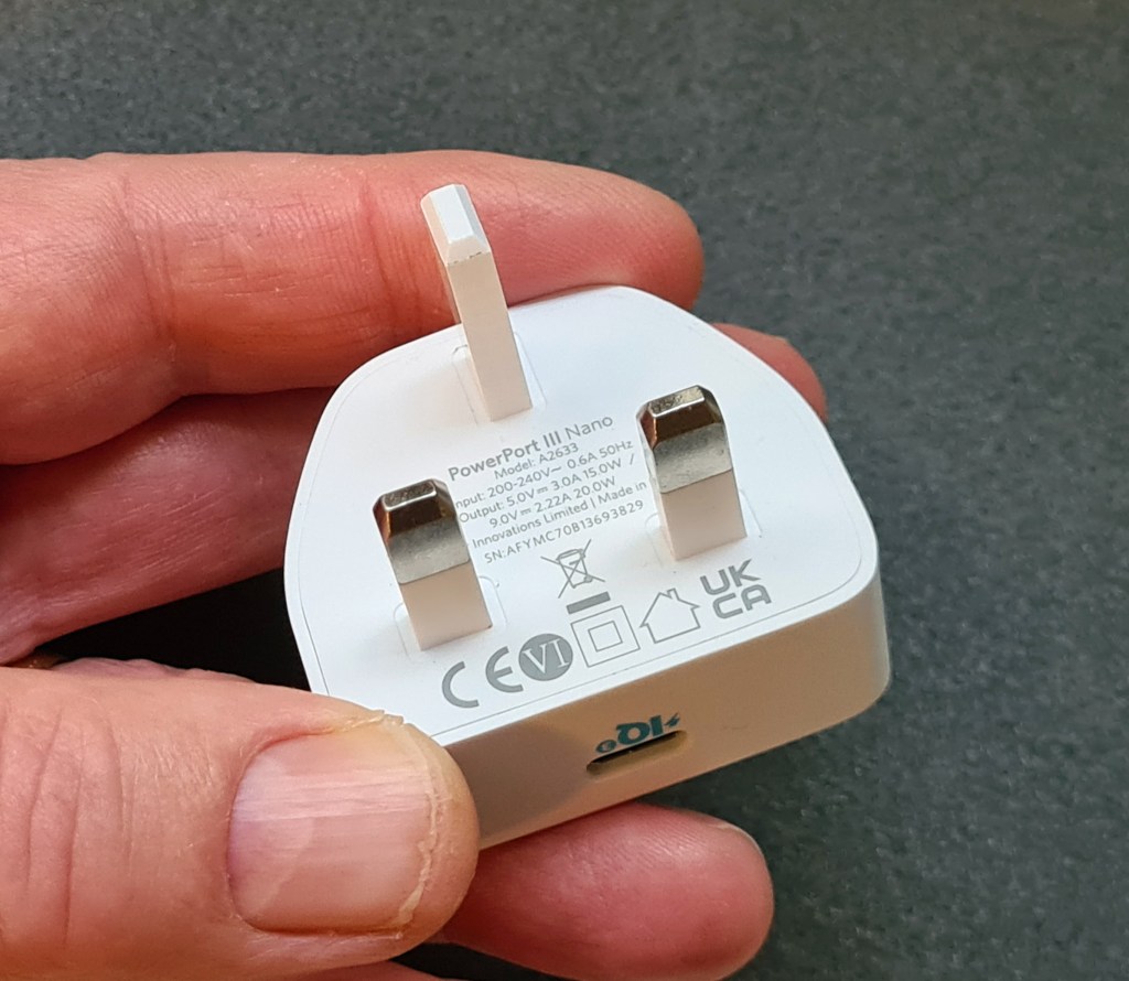 Anker 20W USB-C Power Port III Nano, model A2633