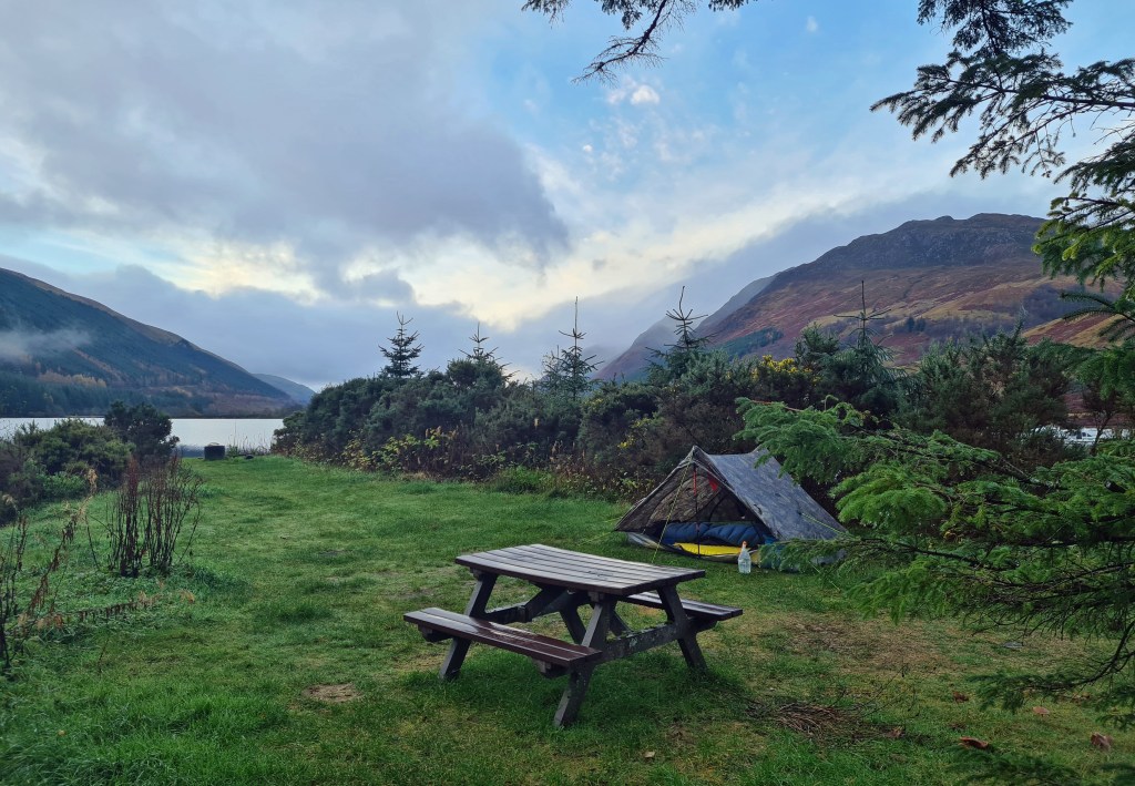 There is room for around five tents at Laggan Locks