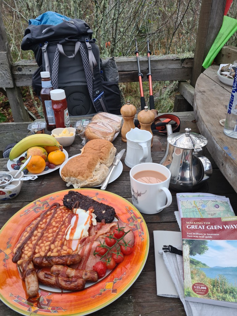 Probably the best breakfast to be found on the Great Glen Way