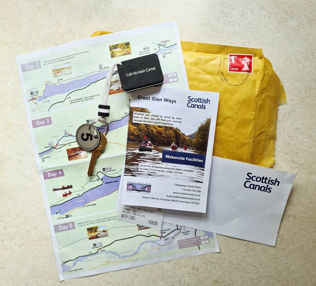 Key pack sent from Scottish Canals