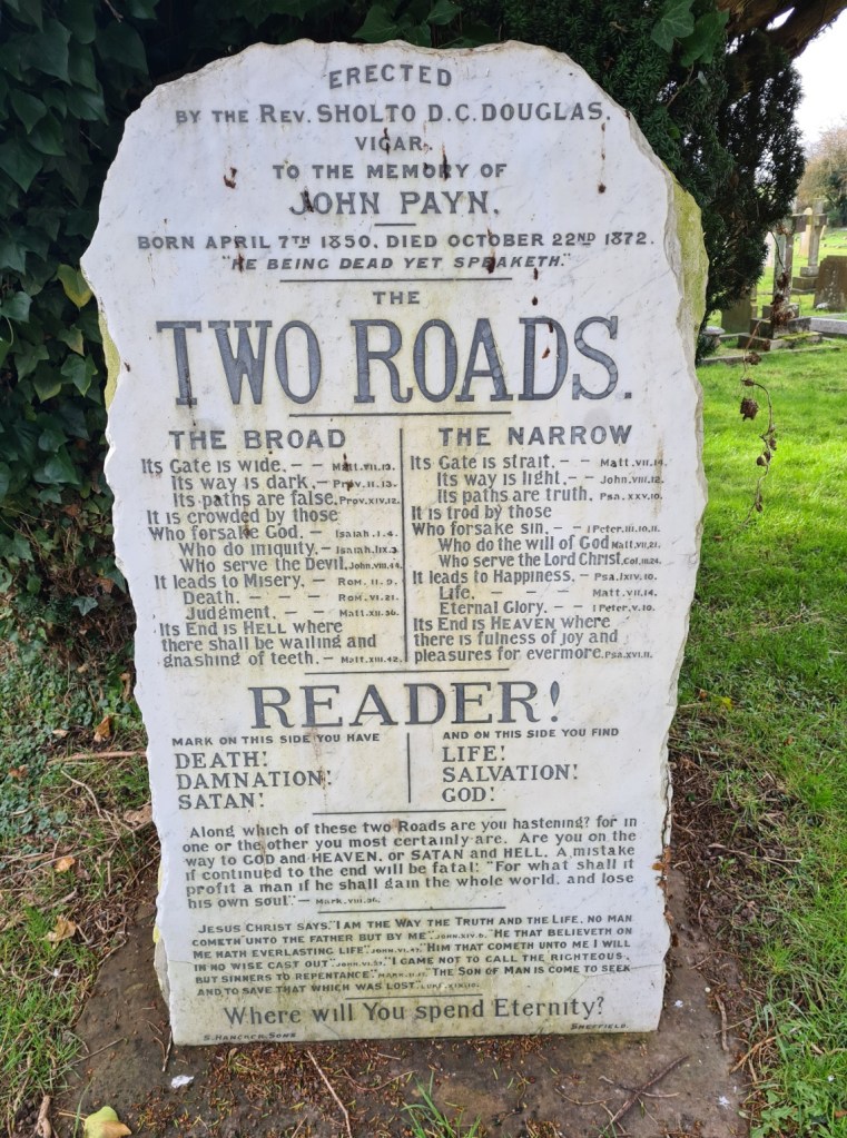 'Two Roads'- cemetery at St. Mary, Nonnington