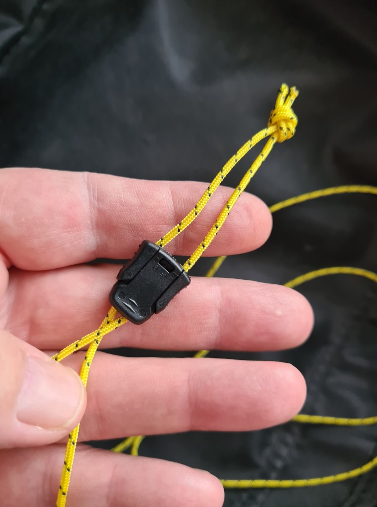 Katabatic have changed the pad cord they supply with their quilts. Each now comes with a cord lock. These locks are not necessary