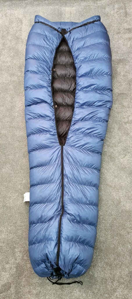 Katabatic Flex 15 degree quilt, bottom (open) side