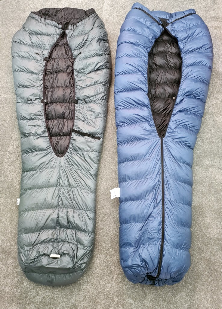 Katabatic Palisade left and Katabatic Flex 15 right