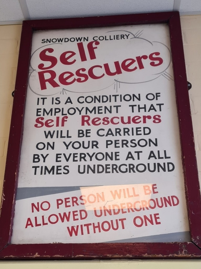 Self Rescuers 'down't pit'