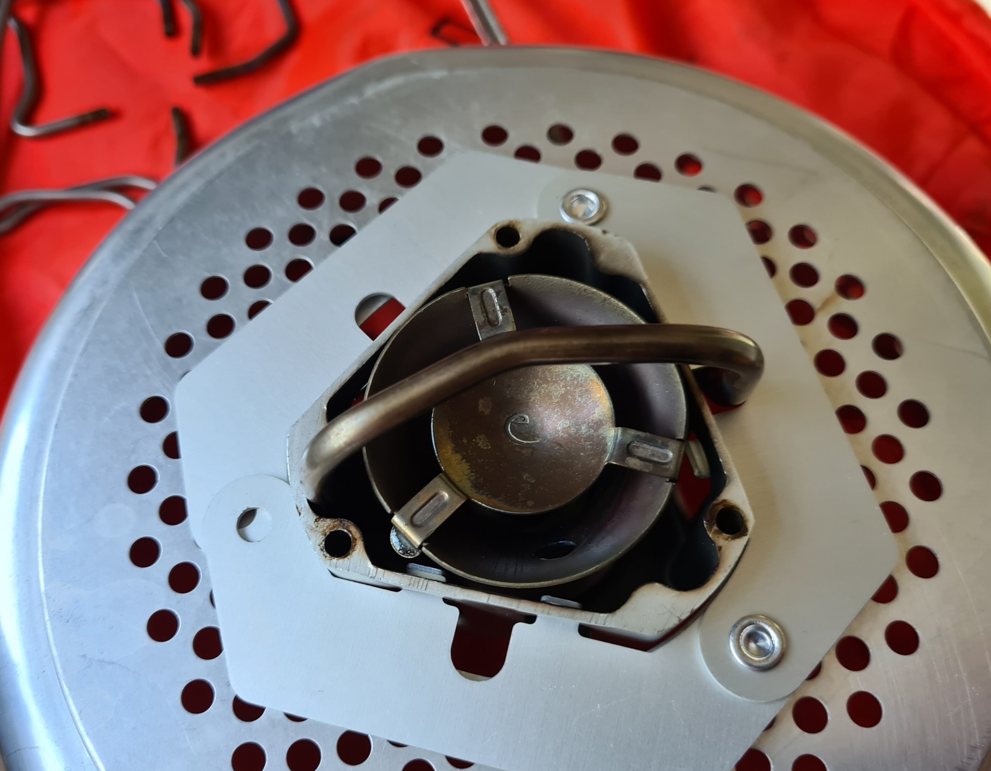 Tradapter fitted to Hexon stove body