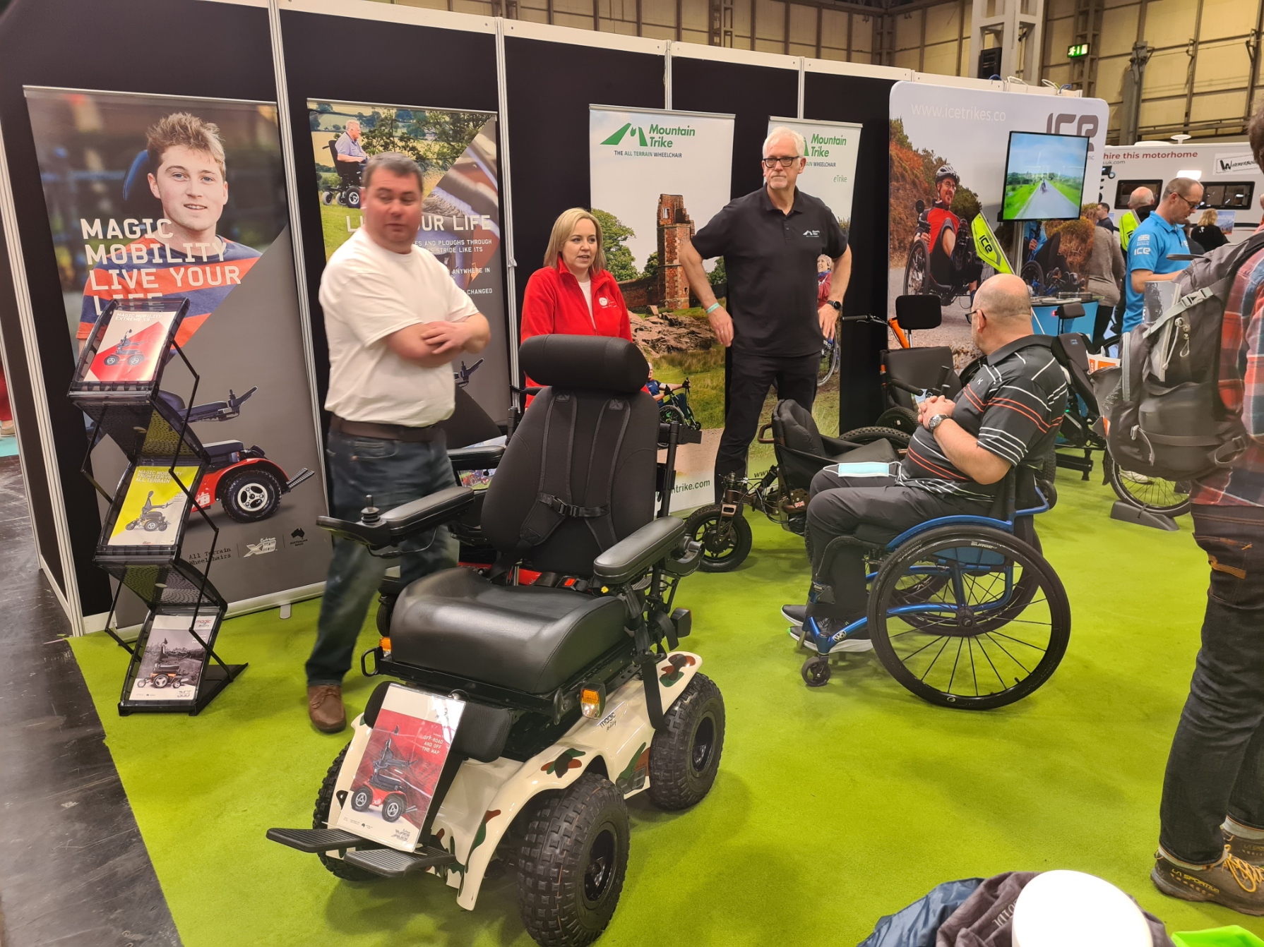 Products from Magic Mobility and Mountain Trike etc. were on display