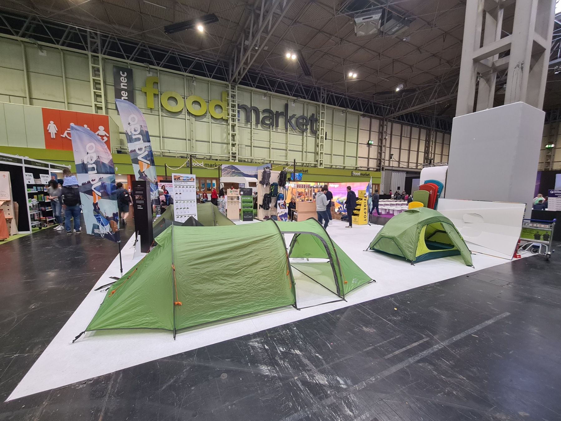 Visitor numbers were modest at times during the day