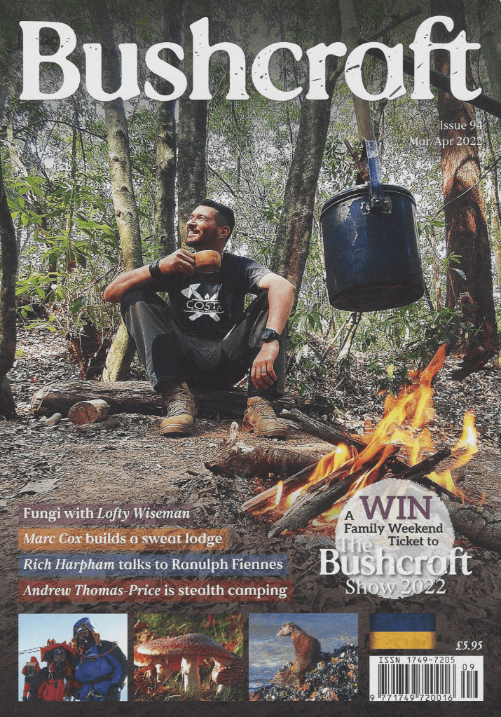 Bushcraft. March April 2022. Cover image: Humberto Costa
