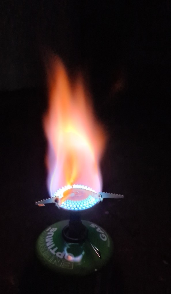 FMS-116T. wide burn pattern (some colour distortion by camera)