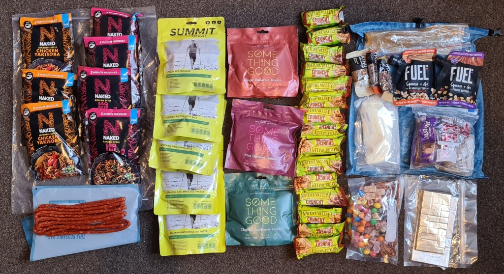 Part of my eight day food supply