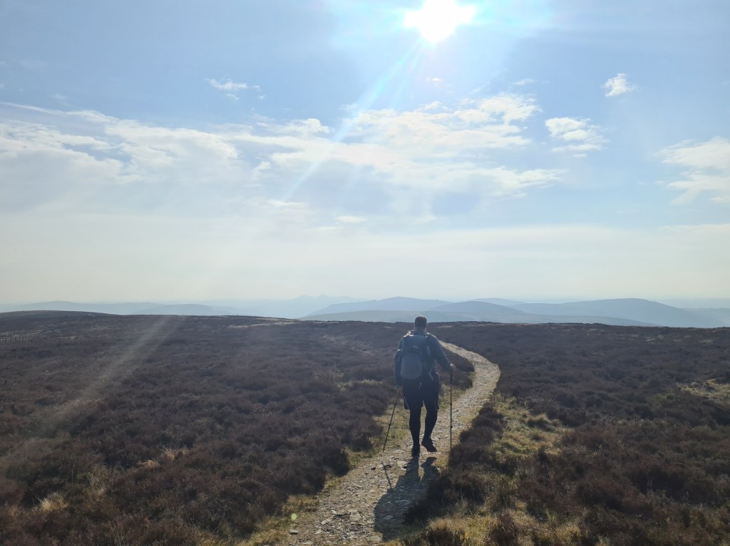 Glorious 3.5 mile panoramic ridge walk to the Three Brethren