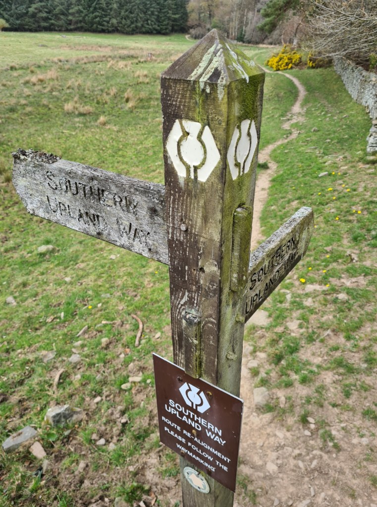 Southern Upland Way waymarker post