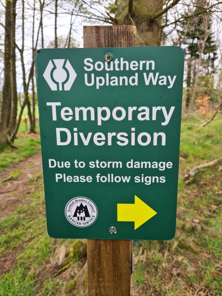 Storm Alice had caused a lot of damage and windthrown occasionally meant temporary diversion