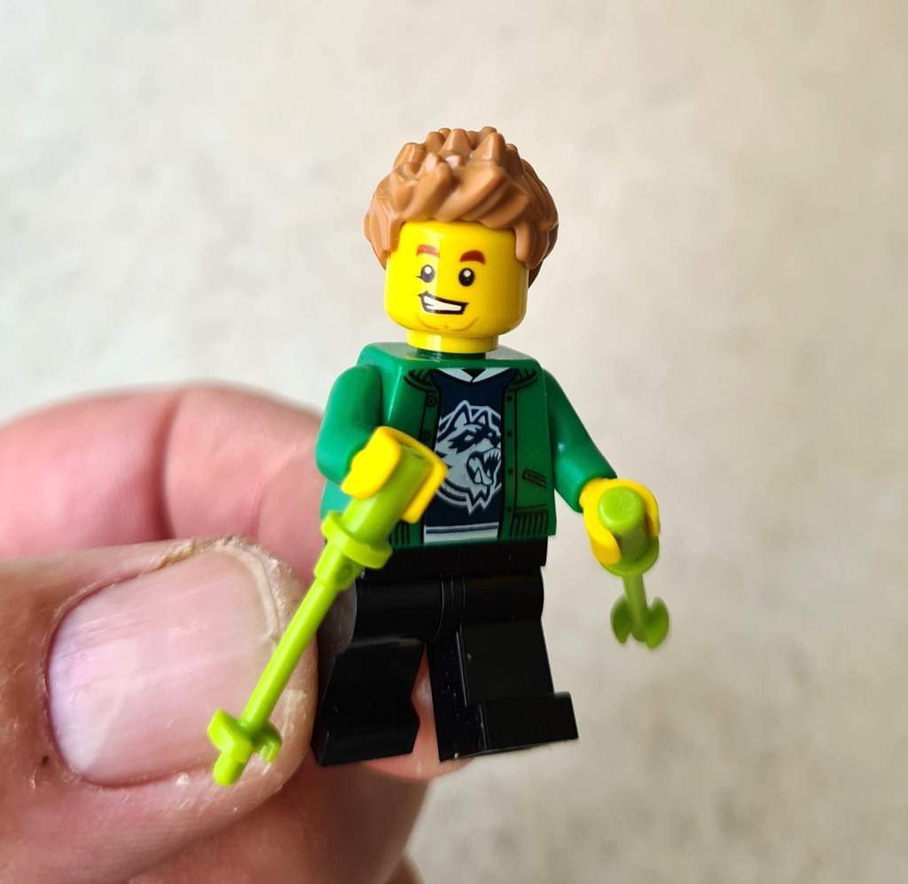 2016 Lego Hiker in the hand