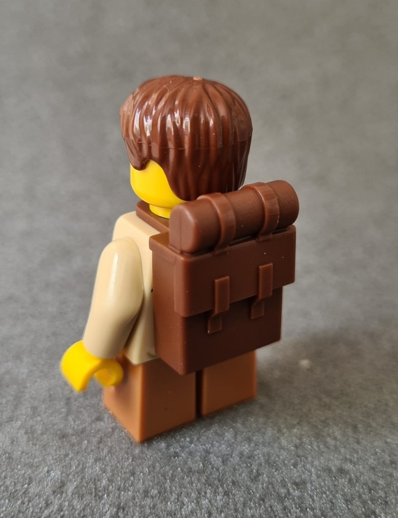 Lego Camp Cook, with pack, back