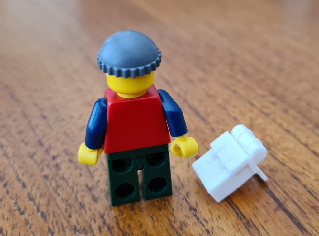 No design is included on the back of 2008 Lego Hiker