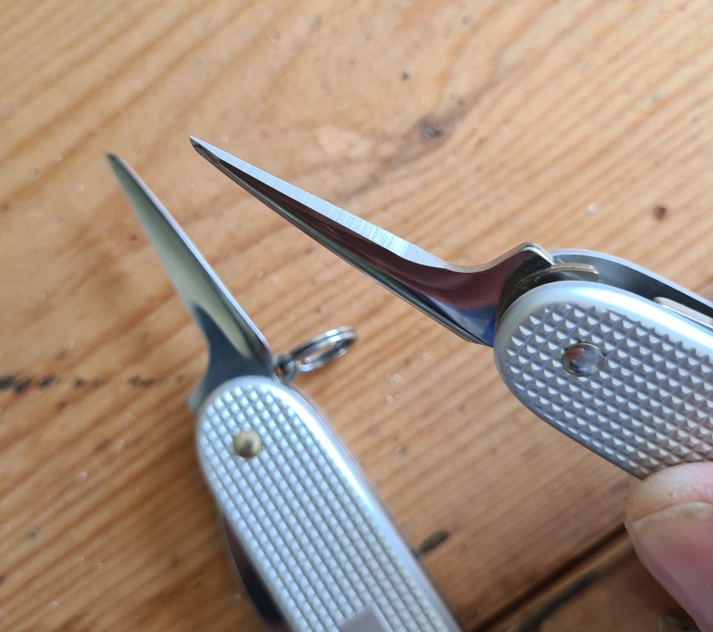 Large and wickedly sharp awl on both Pioneer and Electrician