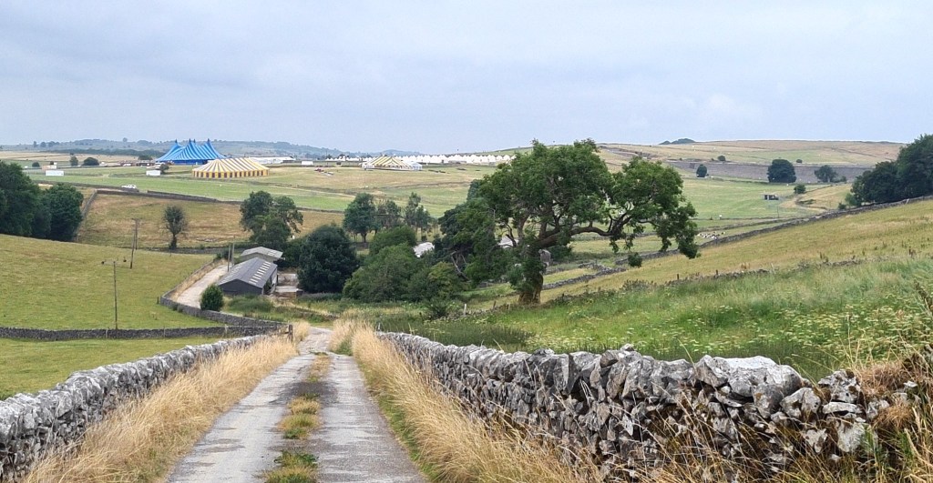 My trail passed through preparations for the YNot festival 25 July-2 August