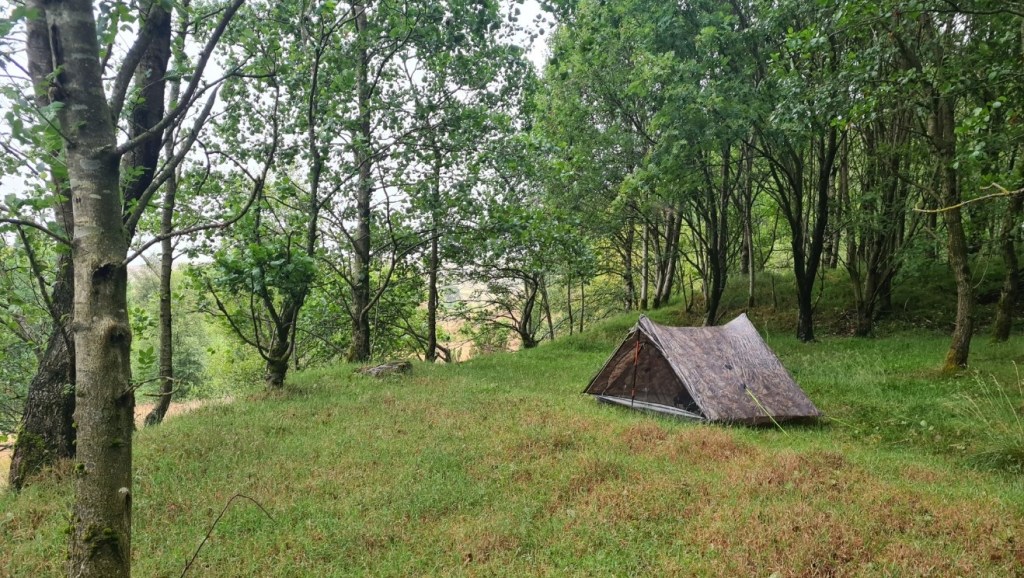 Wildcamp on Day 5 on the Pennine Bridleway