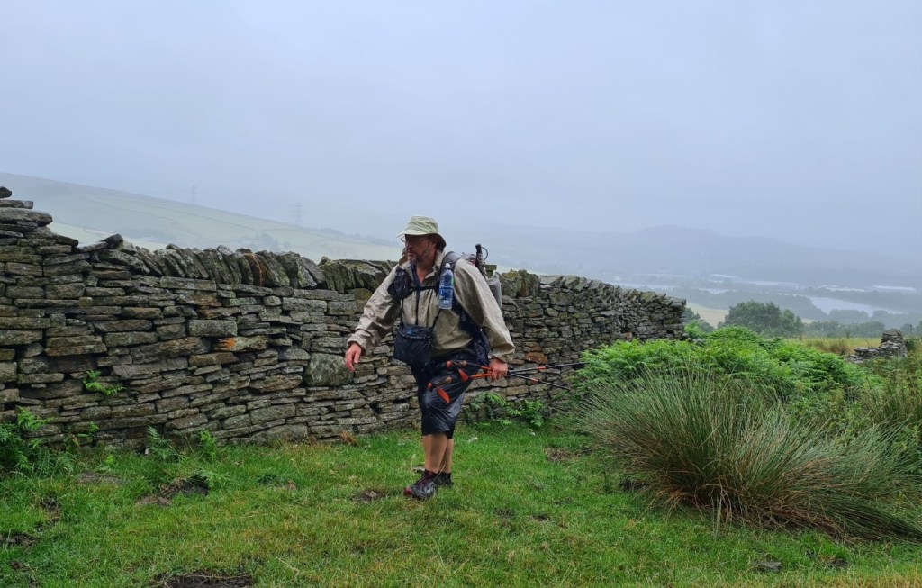 Dreary wet walking on my fourth day on trail