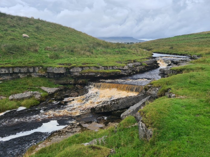 Taken seconds after an otter worked its way upstream under the far bank