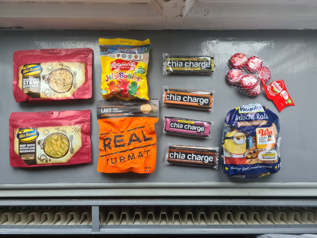 Three day, breakfast, lunch and dinner resupply