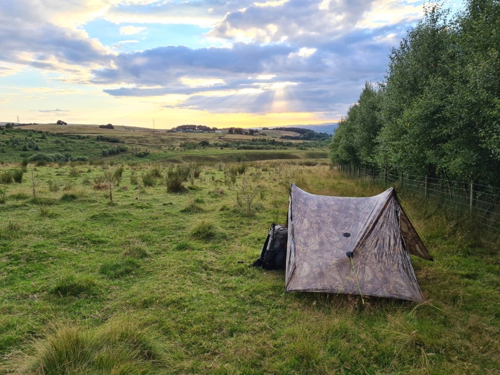 Wildcamp on Day Six, 26 July Pennine Bridleway