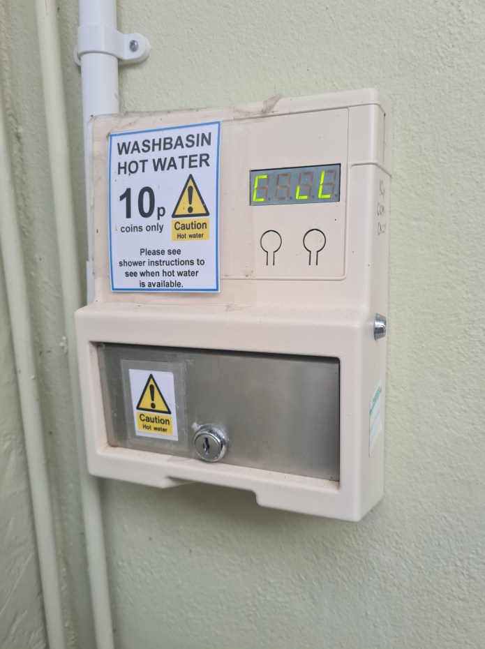 Metered hot water at Castle Farm