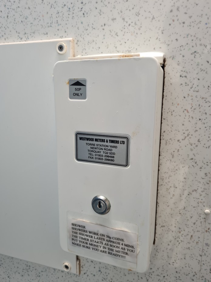 A four minute shower cost 50p