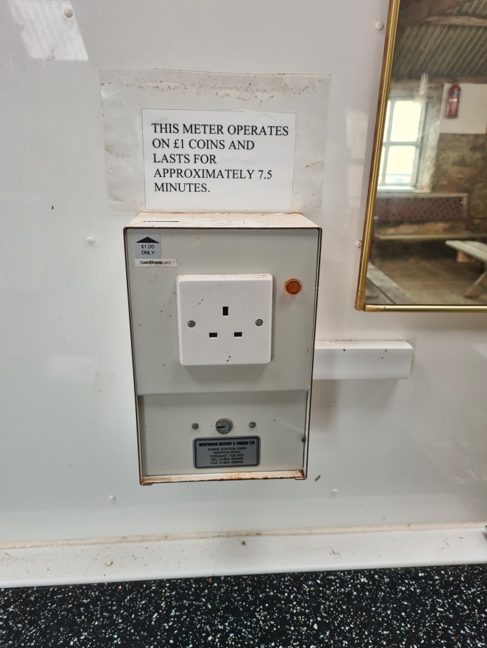 Seven minutes of power cost a pound