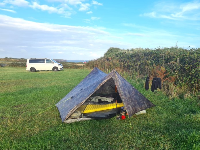 Basic campsite at Trefalen Farm