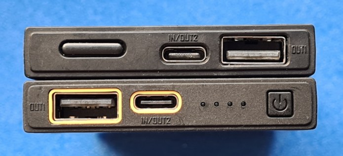 Ports on Gen1 and Gen2 NB10000 powerbanks