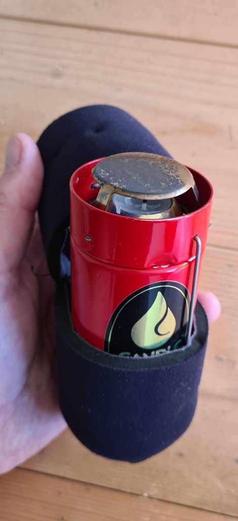 Flipped open lantern cocoon