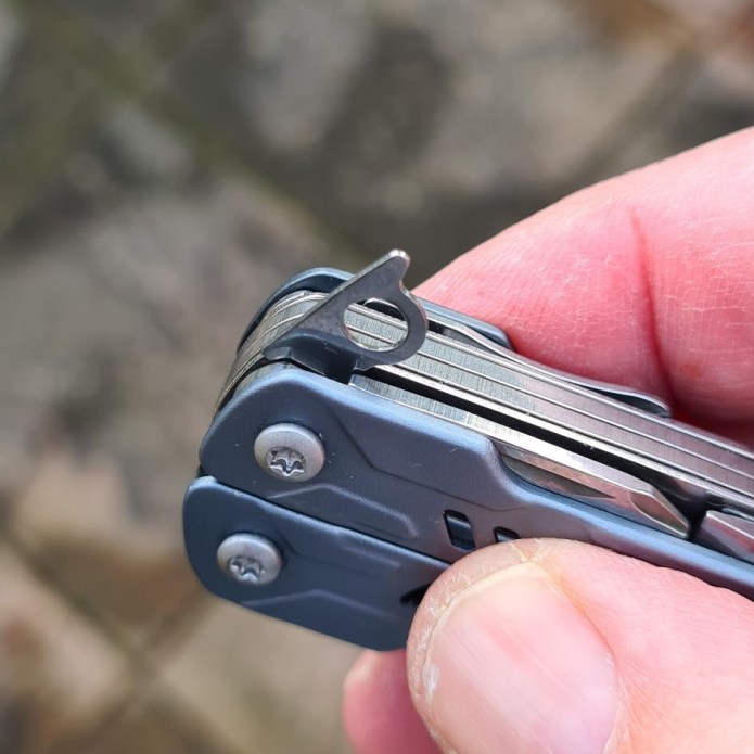 Folding key hanger tab