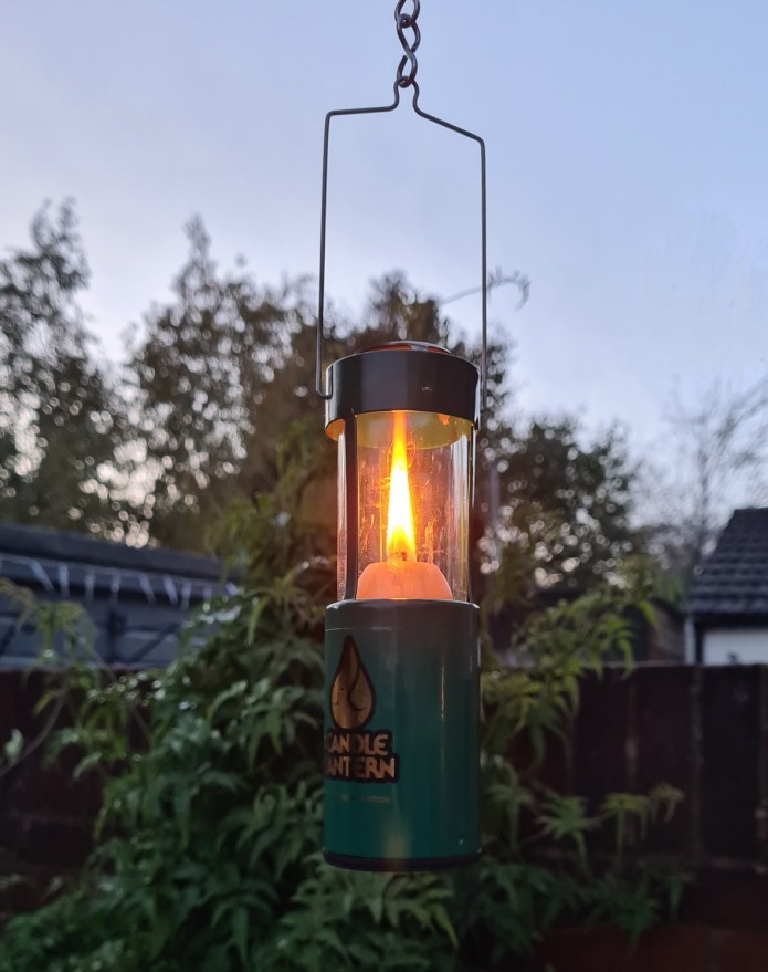 UCO candle lantern with replacement oil burner