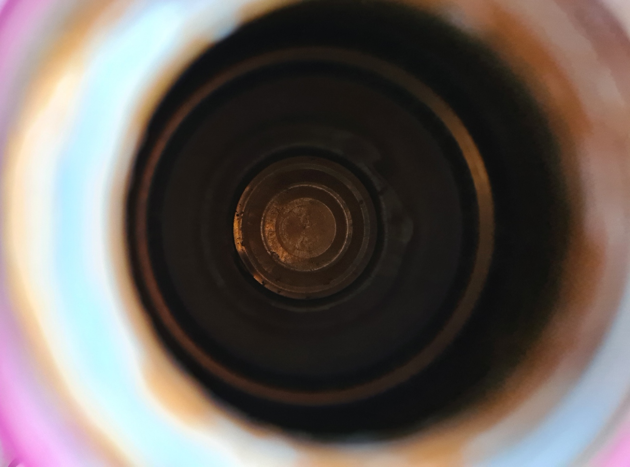 Yellow lining to SIGG bottle