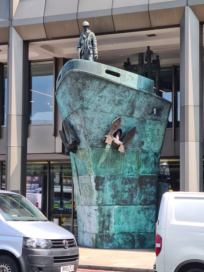 The International Maritime Organisation building looked as though it has a huge ship bursting out of it front doors. Such is its familiarity. It doesn't gain so much as a second glance from most passing 